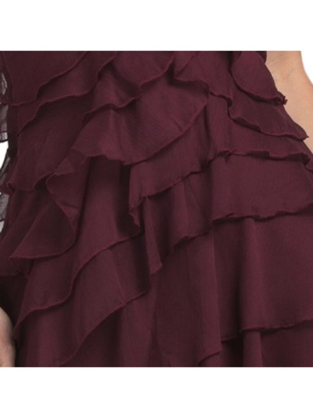 AMUR Emaline Chiffon Cascade Dress - Picture 4 of 5